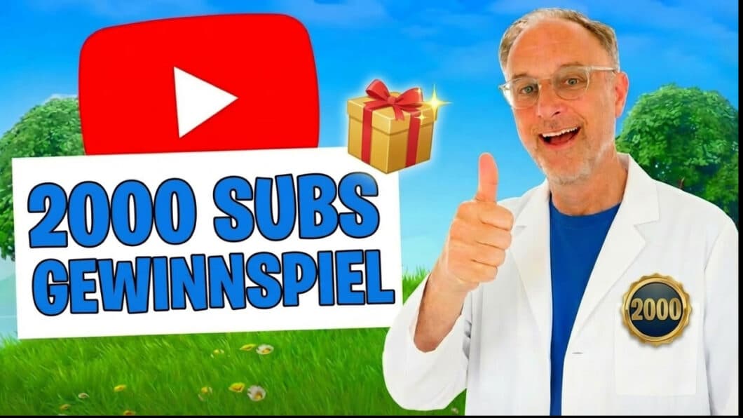 NeuroWissen TV erreicht 2.000 Abonnenten – und das feiern wir mit einem Gewinnspiel.