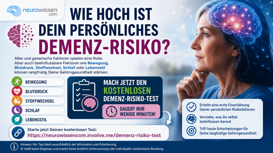 Demenz-Risiko: Wie hoch ist Ihr persönliches Risiko – und was können Sie selbst beeinflussen?